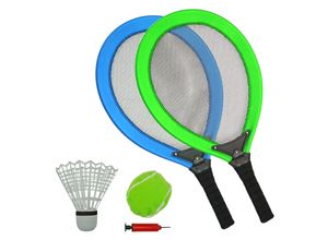 4009197015718 - Jumbo-Tennis-Set blau grün 4009197015718 - Jumbo-Tennis-Set blau grün