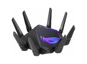 4711081263838 - ASUS ROG Rapture GT-AXE16000 - Wireless Router - Switch mit 6 Ports - 10 GigE 25 GigE 80211ax (Wi-Fi 6E) - WAN-Ports 3 - 80211a b g n ac ax (Wi-Fi 6E)