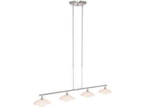 8712746132038 - LED Pendelleuchte Tallerken in Silber und Weiß 4x 3W - grey