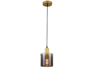 5998250352220 - 5222 Hängeleuchte Donati gold getöntes Glas E27 1x max 40W L150cm Ø15cm dimmbar - Rabalux