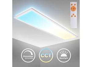 4057722008445 - Led Deckenleuchte Panel cct flach indirektes Licht dimmbar Wohnzimmer weiß 36W