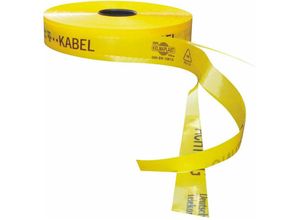 4022153960365 - Trassenwarnband T-Kabel Sollbruchstellen 250 m gelb - gelb - Kelmaplast