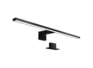 4057722006496 - Led Bad Spiegelleuchte Badezimmer Beleuchtung Aufbau IP44 Schminklicht schwarz - Bklicht