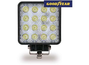 8434691129580 - - E3 36517 Faro De Trabajo 16 Led 3500 Lm 10-48V 48W Cuadrado Goodyear