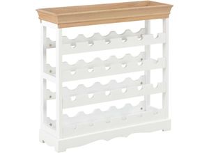 8719883559131 - Bonnevie - Weinschrank Weiß 70 x 225 x 705 cm mdf vidaXL311847