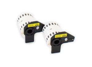 4069099556900 - vhbw 2x Etiketten-Rolle mit Halter 62mm x 1524m (1 Etikette) kompatibel mit Brother PT QL720NW Etiketten-Drucker - Premium 4069099556900 - vhbw 2x Etiketten-Rolle mit Halter 62mm x 1524m (1 Etikette) kompatibel mit Brother PT QL720NW Etiketten-Drucker - Premium