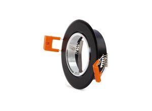 8435402587002 - Greenice - Ring Downlight Runden GU10 Ø84Mm - Schwarz (HO-GU10RING-007)