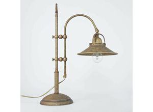 4251254243699 - Licht-erlebnisse - Tischlampe Messing in Antik Bronze - Bronze Antik matt