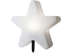 7391482037886 - Outdoor Leuchte Gardenlight Stern E27 mit Erdspieß - white - Star Trading