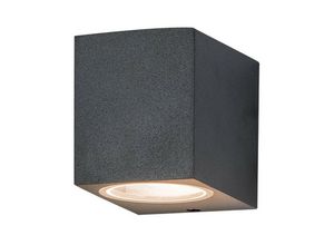 5213006842597 - Larissa Lighting - Levski Außenleuchte Wandleuchte 1 Licht Aluminium Glas Diffusor Graphit IP54