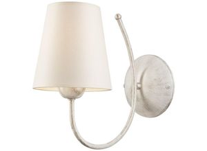 5907687425339 - Lamkur Lighting - Lamkur Fabrizio Wandleuchte mit Schirm Weiß 1x E27