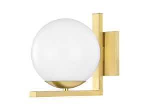 0806134015923 - Hudson Valley Lighting - Tanner 1 Licht Wandleuchte Messing Glas 2700K 0806134015923 - Hudson Valley Lighting - Tanner 1 Licht Wandleuchte Messing Glas 2700K