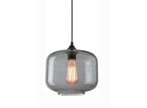 5213006844706 - Larissa Lighting - Kicevo Dome Deckenpendelleuchte 1 Licht Glas Rauchgrau