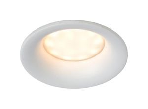 5411212092182 - Ziva - Einbaustrahler Badezimmer - ø 85 cm - 1xGU10 - IP44 - Weiß - Lucide