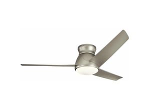 4251756396749 - Ventilator mit Beleuchtung Fernbedienung Sommer Winter Betrieb LED dimmbar Ø152 cm Nickel - Nickel