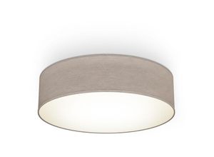 4057722013388 - Bklicht - Deckenlampe Stoff Textilschirm Wohnzimmer Deckenlampe Schlafzimmer taupe 2xE27 - 40