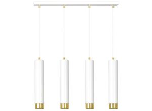 5901738901568 - Emibig Lighting - Emibig kibo Weiß Gold Bar Pendelleuchte 4x GU10