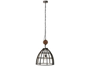 4004353302589 - BRILLIANT Lampe Matrix Pendelleuchte 47cm schwarz antik 1x G95 E27 60W geeignet für Normallampen (nicht enthalten) Kette ist kürzbar - schwarz