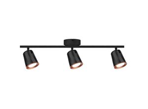 3800157686563 - V-tac - VT-818 LED-Lampe 15W Dreifach-Wandstrahler schwarz verstellbarer Kronleuchter Licht naturweiß 4000K - sku 218259 - Schwarz