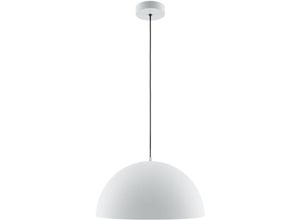 4255596717450 - Licht-erlebnisse - Hängelampe Metall d 35 cm rund h max 320 cm Weiß E27 Modern Hängeleuchte