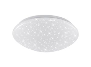 4002707347811 - Elipso led Deckenleuchte Bad IP44 Spritzwasserschutz Sternendekor Neutralweißes Licht weiß 28 x 65 cm - Briloner