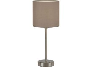 4002707391005 - Tischleuchte Brilo ner leuchten fabric 25 w IP20 taupe Metall-Stoff exkl 1x E14 ø 16 xcm