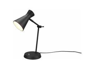 4017807537741 - Reality Leuchten - Schreibtischlampe enzo Metallschirm in Schwarz Gelenkarm Höhe 50cm