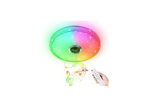 0754080630458 - Deckenlampe 36W led Deckenleuchte Flach rgb Dimmbar mit Fernsteuerung oder i-link APP-Steuerung Lampe Decke Einstellbare Deckenleuchten Sternenhimmel