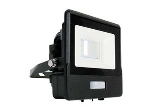 3800157661157 - LED-Flutlichtstrahler mit PIR-Sensor - Schwarz - Samsung - IP65 - 10W - 735 Lumen - 4000K - 5 Jahre - Modell Nr - VT-118S-B