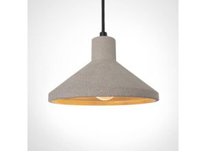 4251393932034 - Pacohome - Paco Home led Pendelleuchte E27 Lampe Für Wohnzimmer Esszimmer Küche Höhenverstellbar Beton-Stein-Grau ohne Leuchtmittel