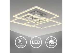 4057722008520 - Bklicht - led Deckenleuchte Büro-Deckenlampe schwenkbar chrom-alu 40W Wohnzimmer warmweiß