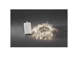 7318307191035 - LED-Lichterkette KONSTSMIDE Weihnachtsdeko aussen Lichterketten Gr Dioden 128 St Flammen 128 St Kabellänge 05 m x Gesamtlänge 133 m farblos (transparent) Lichterketten und Lichtschlauch mit 8 Funktionen Memoryfunktion 128 warm weiße Dioden