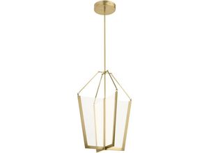 4255596731616 - Licht-erlebnisse - Pendelleuchte led Aluminium b 528 cm h max 2044 cm in Creme-Gold 4461 lm Modern