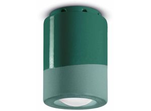 4255596709950 - Licht-erlebnisse - Deckenspot Keramik ø 85 cm rund Aufputz Flaschengrün E14 Retro Design Keramiklampe 4255596709950 - Licht-erlebnisse - Deckenspot Keramik ø 85 cm rund Aufputz Flaschengrün E14 Retro Design Keramiklampe