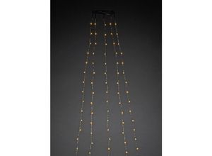 7318306378895 - LED-Baummantel KONSTSMIDE Lichterketten Gr Dioden 240 St Flammen 240 St Kabellänge 5 m x Gesamtlänge 74 m silberfarben LED Lichterkette mit Ring Ø 11 Tropfen 5 Stränge à 48 Dioden