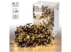 8720573269155 - Ecd Germany - led Büschel Lichterkette 42m mit 576 LEDs Warmweiß Strombetrieb IP44 Wasserdicht Innen Außen Weihnachtsbeleuchtung Weihnachtsbaum