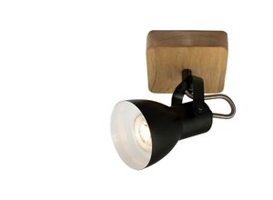 4002707384540 - Vintage Wandspot Brilo ner leuchten arbo 35 w IP20 schwarz Holz-Metall inkl 1x GU10 10 x 10 x 135 cm