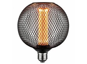 0705114909323 - LED LampenSchwarz Metallkäfig LED LeuchtmittelG125 E27 4W Edison Vintage Glühbirne1800K Warmes Gelb LED LampeZum Dekorieren von Kronleuchtern