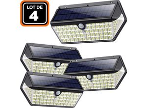 9509896784250 - 4er-Pack Solarstrahler Bewegungsmelder 266 St Led 2500 Lumen