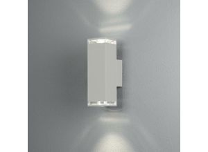 7318304072504 - Konstsmide Lighting - Konstsmide Pollux Outdoor Moderne Up Down Wandleuchte Weiß 2x GU10 IP44