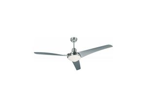 4024397340804 - Deckenventilator MIRAGE Rotorblatt-Ø 1400 mm Lack grau   Chrom gebürstet