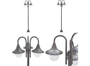 8721115702314 - Vidaxl - Garten-Pollerleuchte E27 220 cm Aluminium 3-Laterne Bronze - Gartenleuchte - Gartenleuchten - Home & Living - Braun 8721115702314 - Vidaxl - Garten-Pollerleuchte E27 220 cm Aluminium 3-Laterne Bronze - Gartenleuchte - Gartenleuchten - Home & Living - Braun
