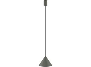 4255596667076 - Licht-erlebnisse - Hängelampe Metall GU10 ø 205 cm rund h max 130 cm Grau Retro Design Hängeleuchte