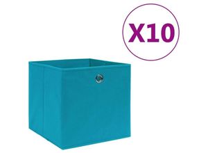 6296500950479 - Bonnevie - 10 Stk AufbewahrungsboxenWerkzeugaufbewahrungLagerbox Vliesstoff 28x28x28 cm Babyblau CIW71472