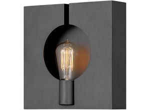 4255596733443 - Licht-erlebnisse - Wandleuchte Metall E27 Graphit gebürstet quadratisch Modern Wandlampe 4255596733443 - Licht-erlebnisse - Wandleuchte Metall E27 Graphit gebürstet quadratisch Modern Wandlampe