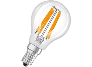 4058075839328 - LED-Lampe in klassischer Miniballform mit dekorativem LED-Filament Energieeffizienzklasse a E14 12 w 255 lm 4000 k kaltweiß Ohne Aufwärmen