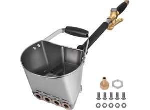 0609832165538 - Putzwerfer 4 Jet 46 lb Berufswand Mörser Sprüher Sprühpistole 35 x 20 x 25 cm Silber Stuck-Sprühpistole 21 kg für Wände Decken Zement Mörtel 0609832165538 - Putzwerfer 4 Jet 46 lb Berufswand Mörser Sprüher Sprühpistole 35 x 20 x 25 cm Silber Stuck-Sprühpistole 21 kg für Wände Decken Zement Mörtel