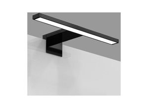 4057722006489 - Led Bad Spiegelleuchte Badezimmer Beleuchtung Aufbau IP44 Schminklicht schwarz - Bklicht