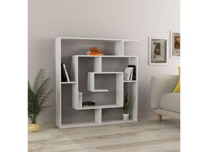 8680812100208 - Decortie Labirent Modernes Bücherregal Raumtrenner Weiß Medium 129cm - White