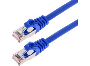 8434185448562 - CableMarkt - FTP-Netzwerkkabel mit RJ45-Stecker Kat 6A Blau 3 m